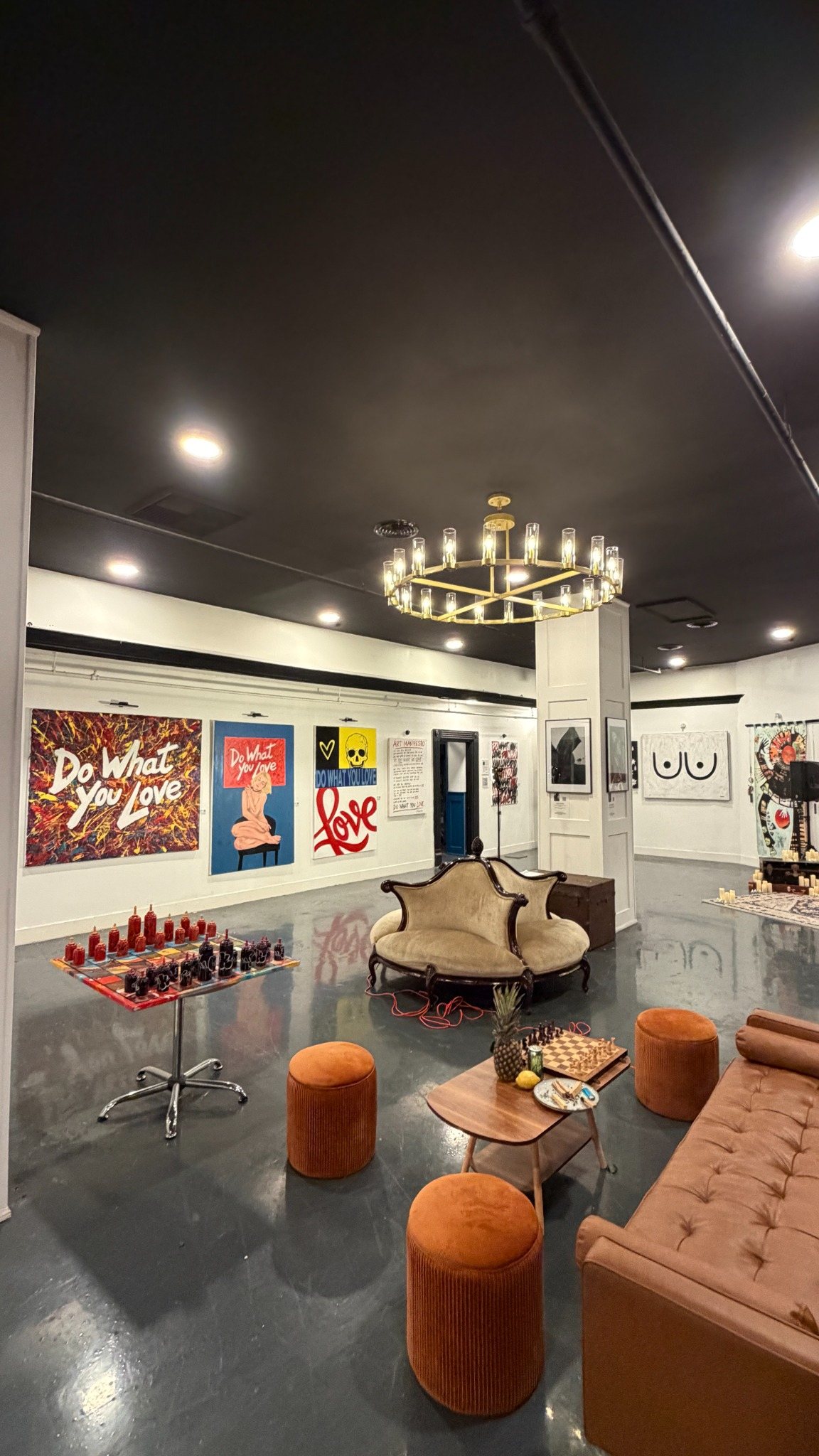 Main exhibition room at Little Easy Art Gallery